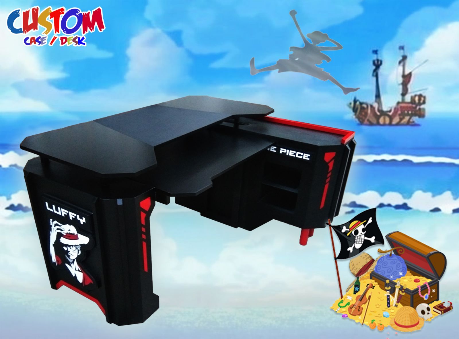 ขาย Custom Luffy Gaming Desk ราคา 15,000.00 บาท